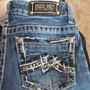Miss Me Distressed Blue Denim Jeans